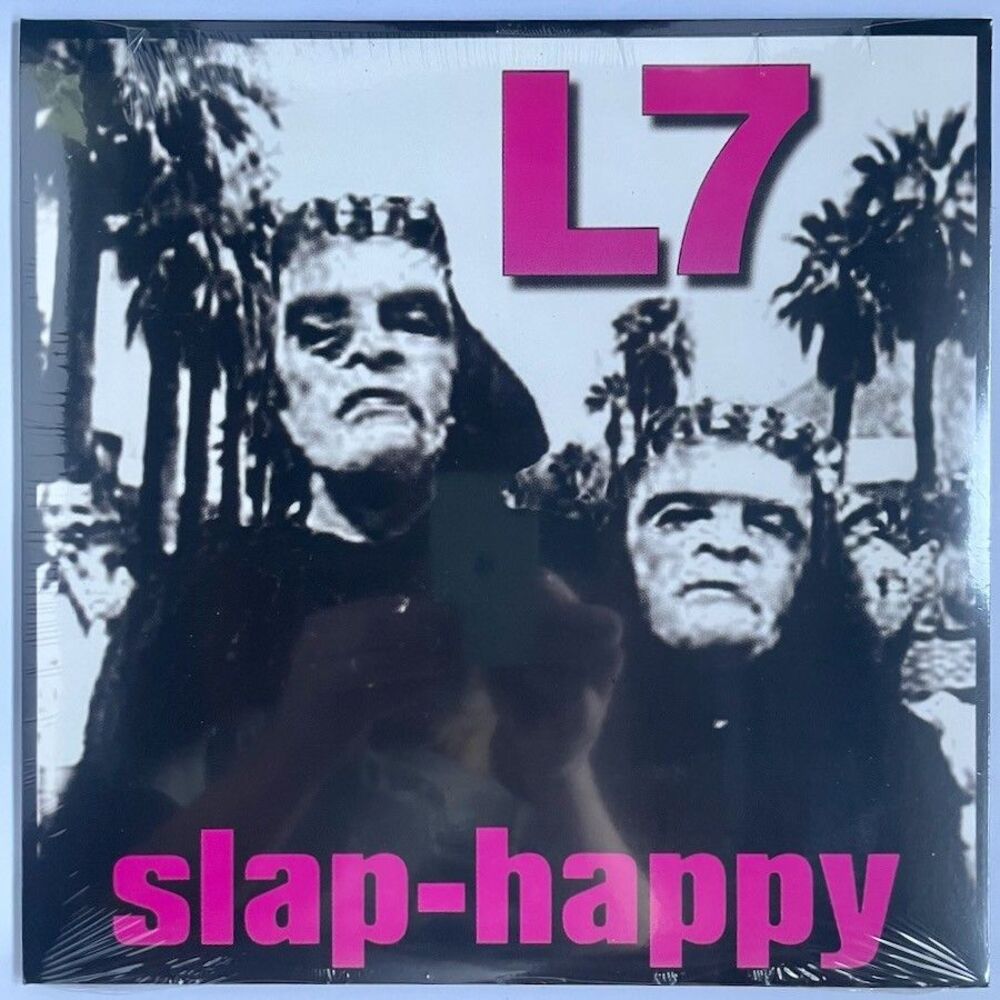 L7 – Slap-Happy – Grey Marble Colored Vinyl Record, Reissue, 2016 Heavy Metal
